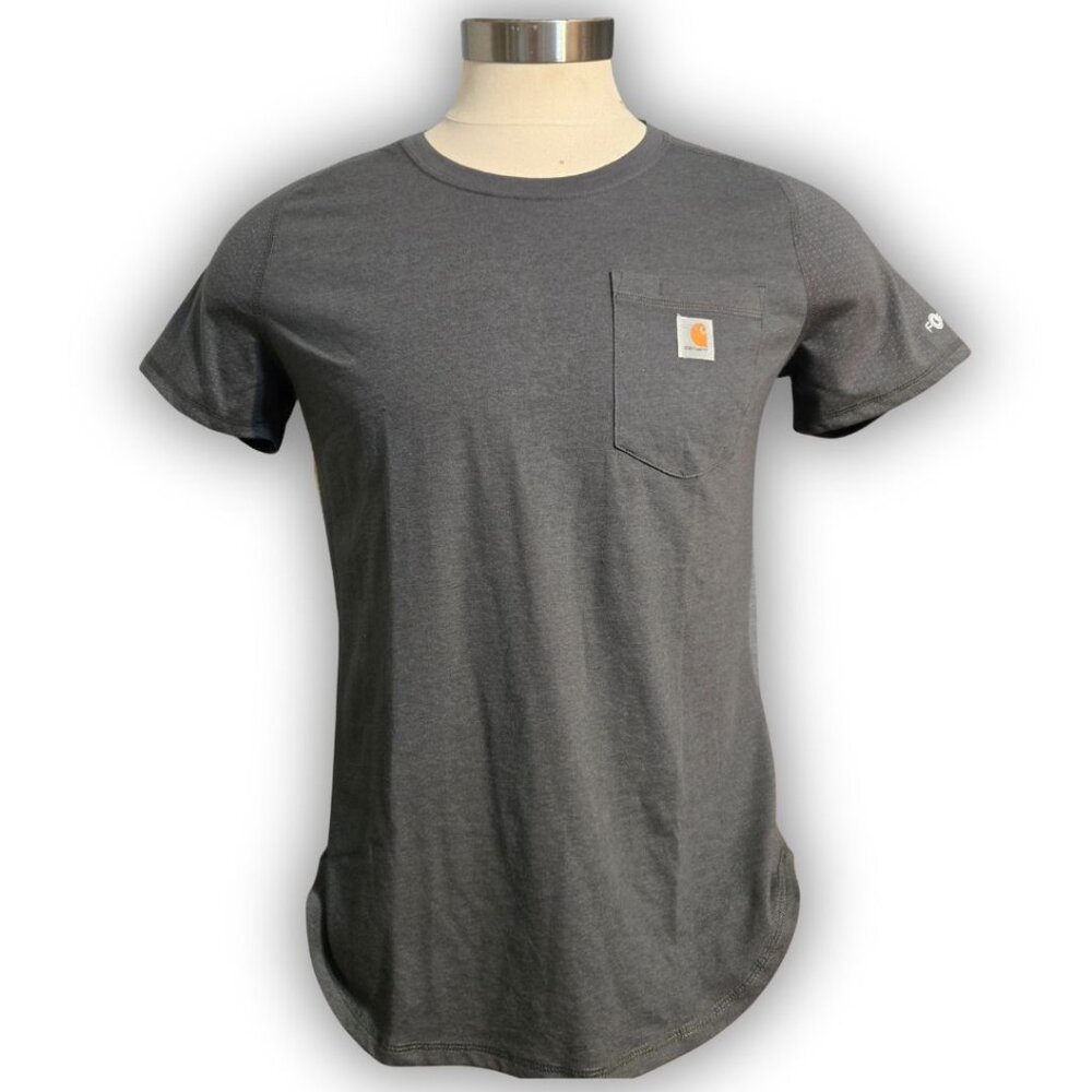 Carhartt Men's Large Grey Carhartt Force Short Sleeve Performance Tee Shirt